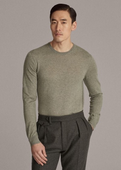 Sueter Ralph Lauren Hombre Grises - Cashmere Crewneck - EXPVN9713